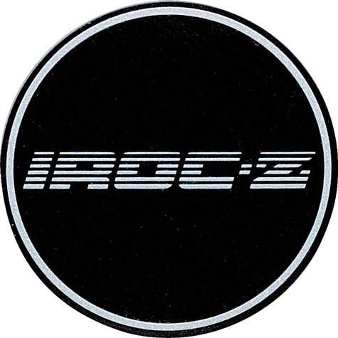 1988 Camaro Center Cap Insert Emblem ; IROC-Z Silver ; Aluminum Wheel