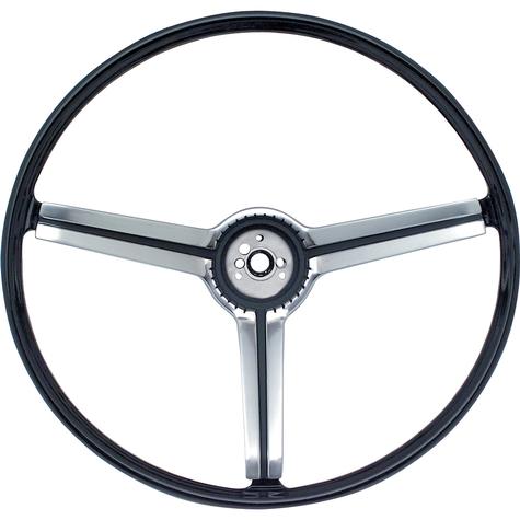 1968 Chevrolet Steering Wheel; with Brushed Chrome Insert