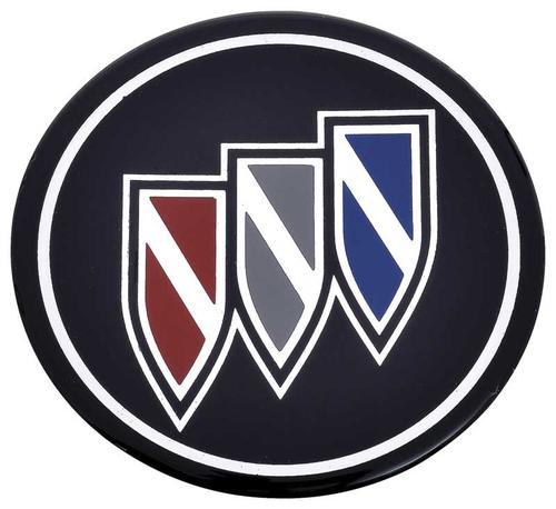 1984-87 Buick Grand National; Hub Cap Emblem; Tri Shield Logo; 2-3/16 diameter