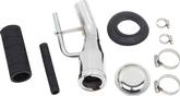 1955-1959 Chevrolet, GMC Pickup Truck; Fuel Tank Filler Installation Kit; with Chrome Neck, Hoses, Gas Cap, Clamps; 1955 2nd Design (late production)