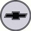 Wheel Center Cap Decal; with Black Bow Tie Logo; 2 1/2" Diameter