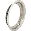 14" x 6" or 14" x 7" Factory Style 2-1/2" Deep Rallye Wheel Trim Ring Stainless Steel; Polished