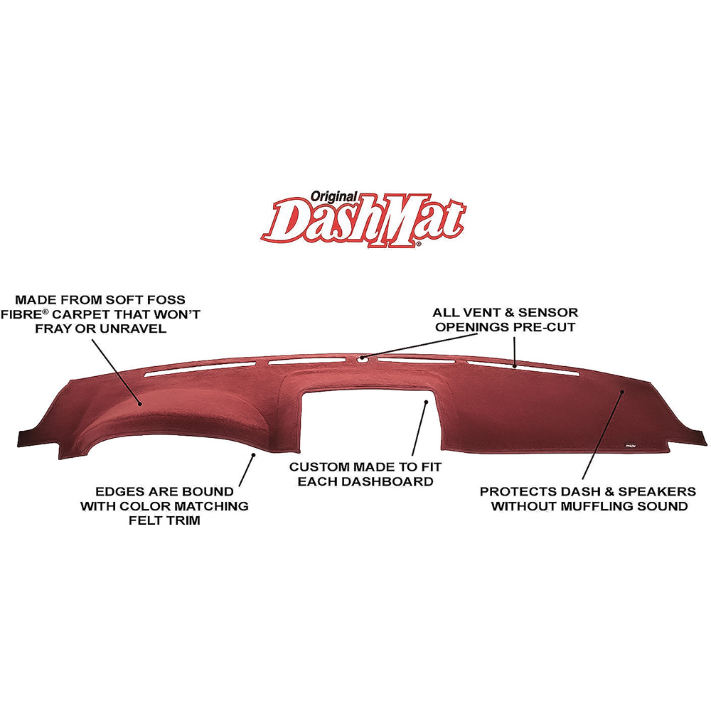 DashMat Original Dashboard Cover Mercury Marquis (Premium Carpet, Black) - 2