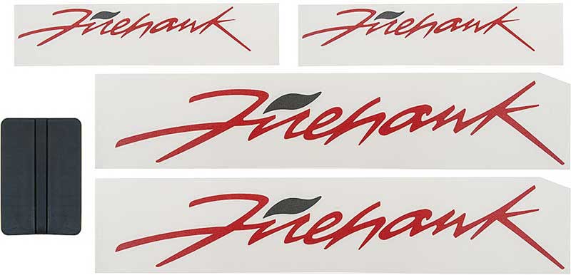 1993-02 Firehawk Red / Charcoal Decal Set