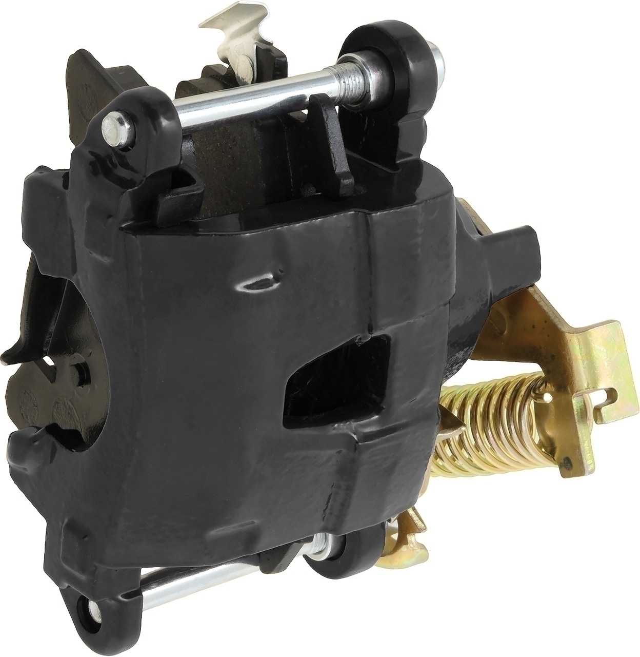 1979-85 GM; Rear Caliper; Metric Style; With Emergency Brake; Loaded With D154 Brake Pads; LH Side; Black Finish
