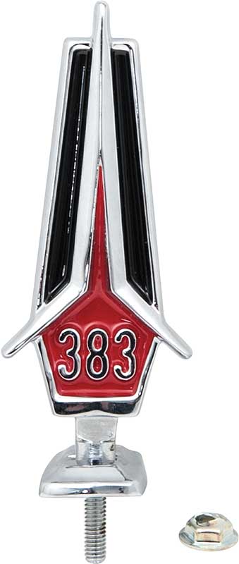2785386 - 1967 Plymouth Belvedere, Satellite; 383-4 Barrel ; Hood Ornament  Emblem; Black/Red