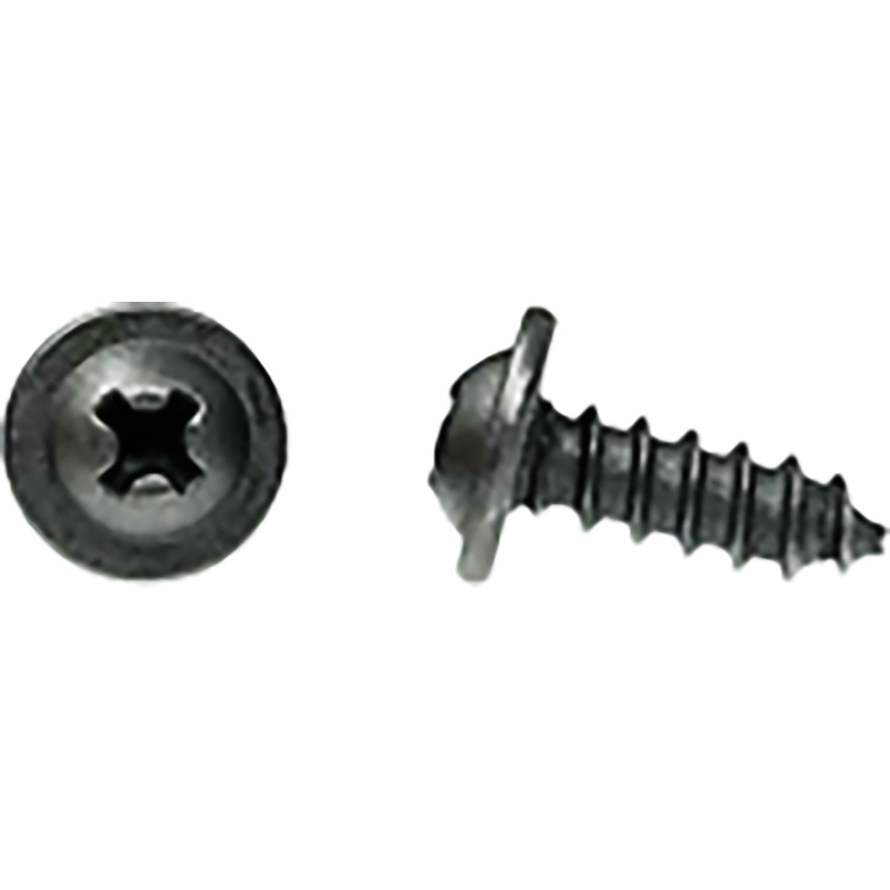 Round Washer Truss Head Tapping Screws; #8 x 1/2"; Black Phosphate/Oil; Each