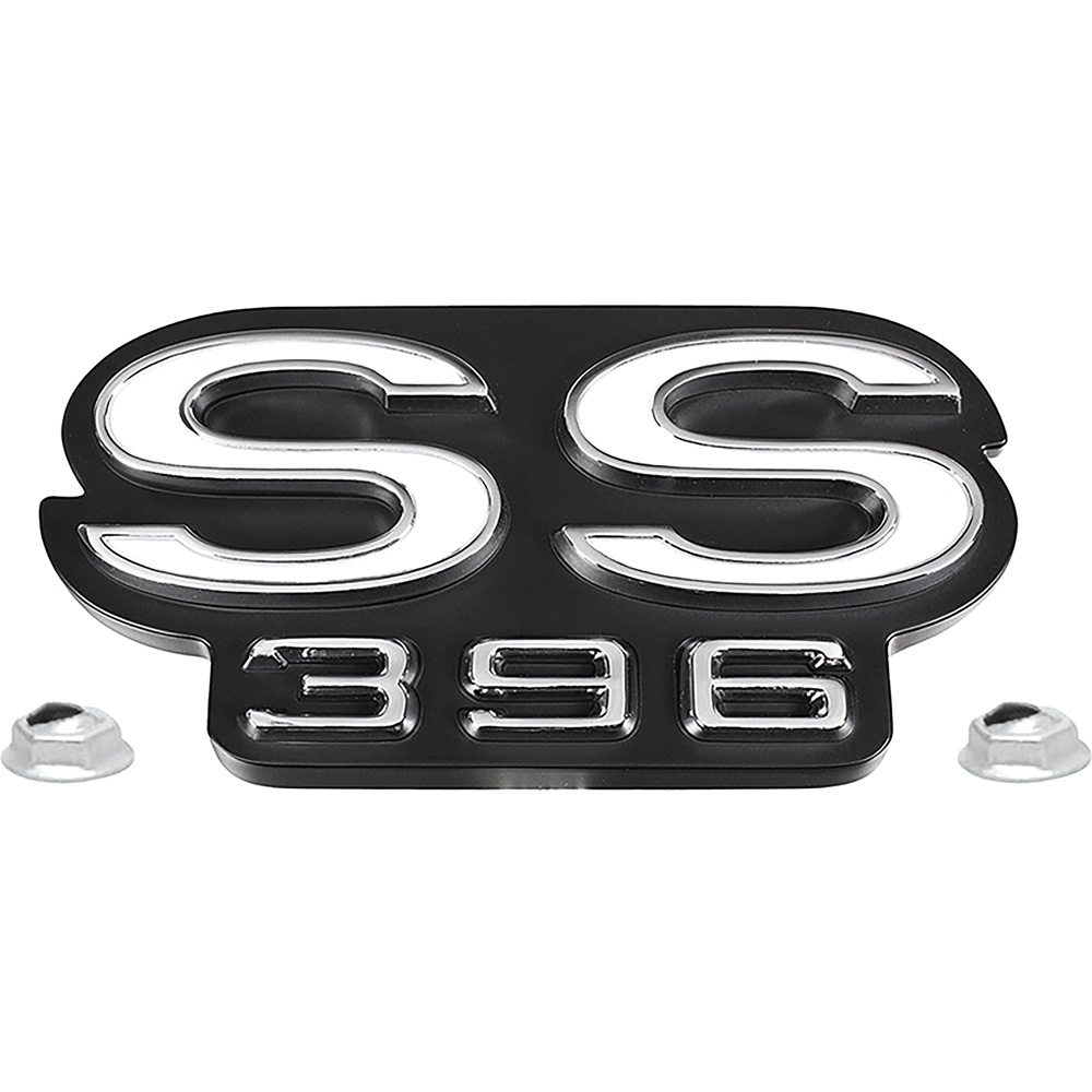 1968-70 El Camino; SS 396 Rear Panel Emblem; Includes Emblem and Fasteners