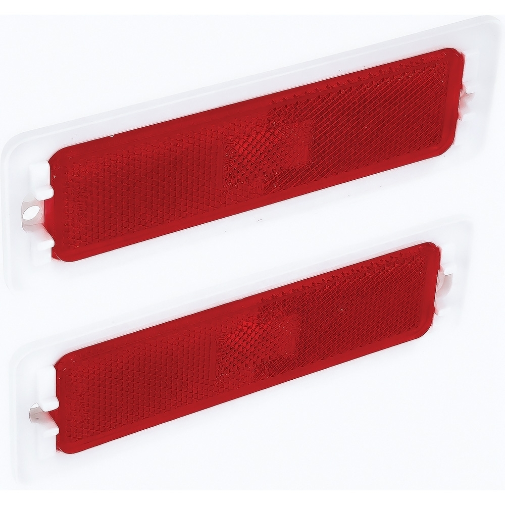 1970-74 Nova, Ventura; Rear Quarter Side Marker Lens; Red; Pair