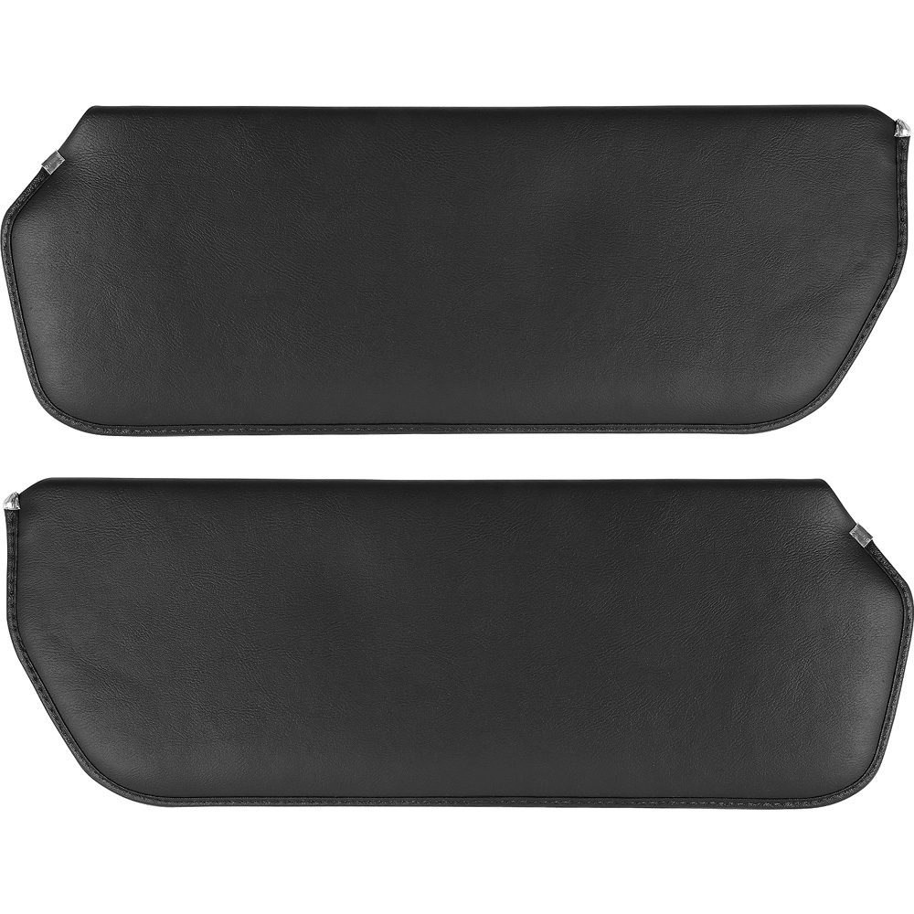 1973-87 Chevy, GMC Pickup, Blazer, Jimmy, Suburban; Sun Visor Set; Padded Madrid Grain Vinyl ; Black; Made in the USA
