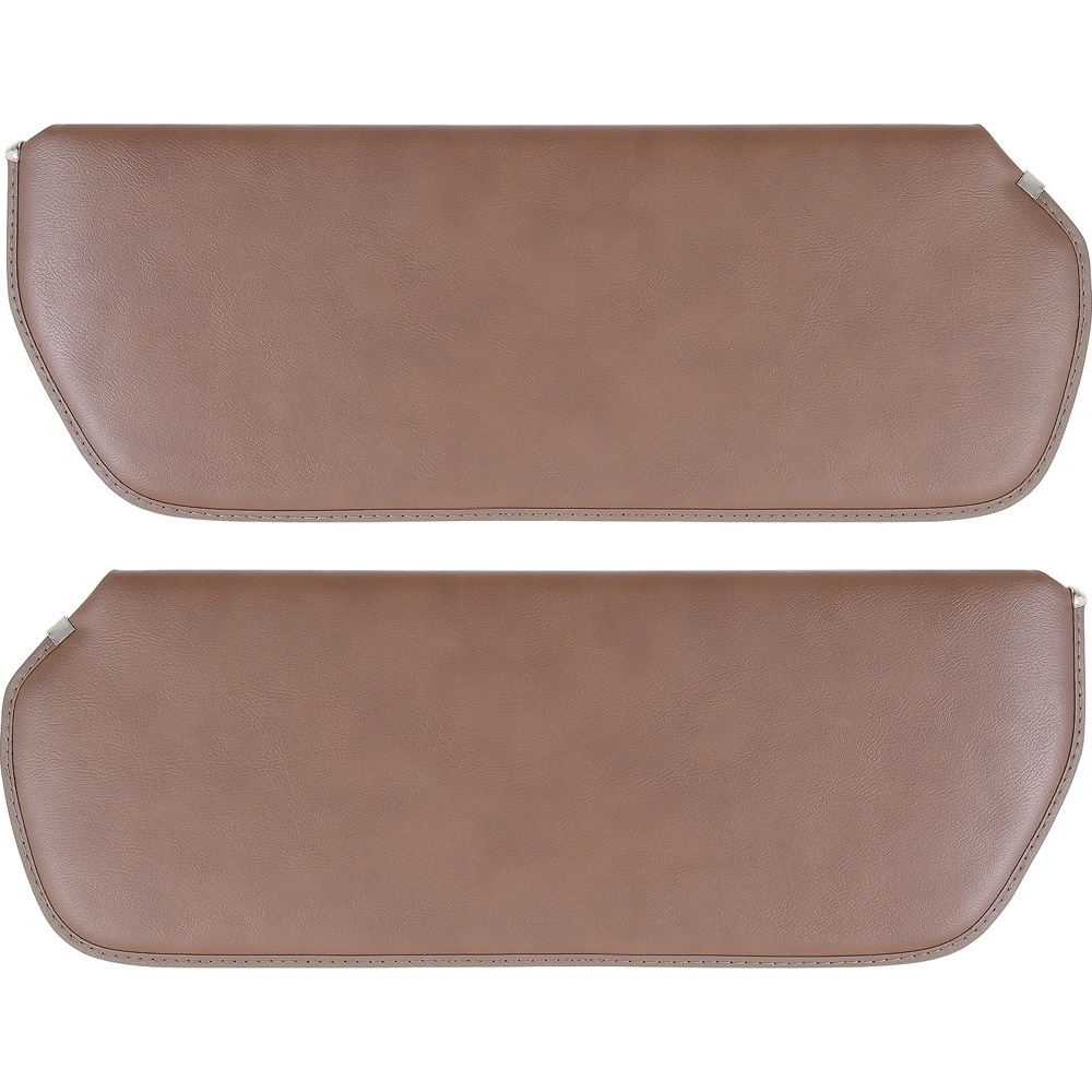 1973-87 Chevrolet / GMC Truck Padded Madrid Grain Vinyl Sunvisors - Dark Saddle
