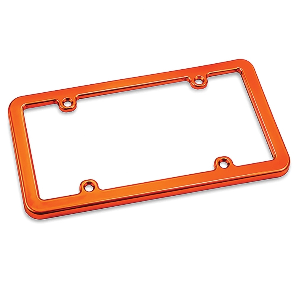 Zagato ABS License Plate Frame; Sebring Orange