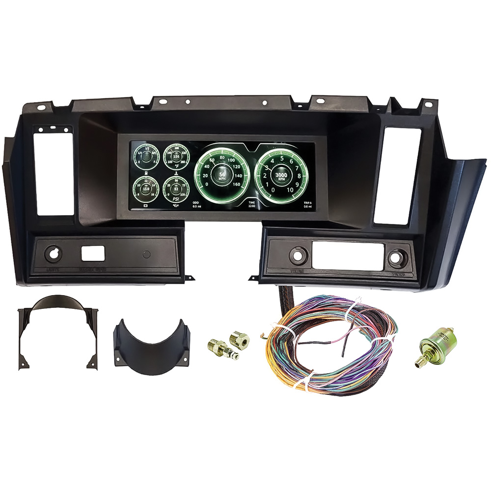 1969 All Makes All Models Parts AM7008 1969 Camaro; InVision LCD Digital  Dash and Bezel Set; Direct Fit Digital Dash; AutoMeter Classic Industries