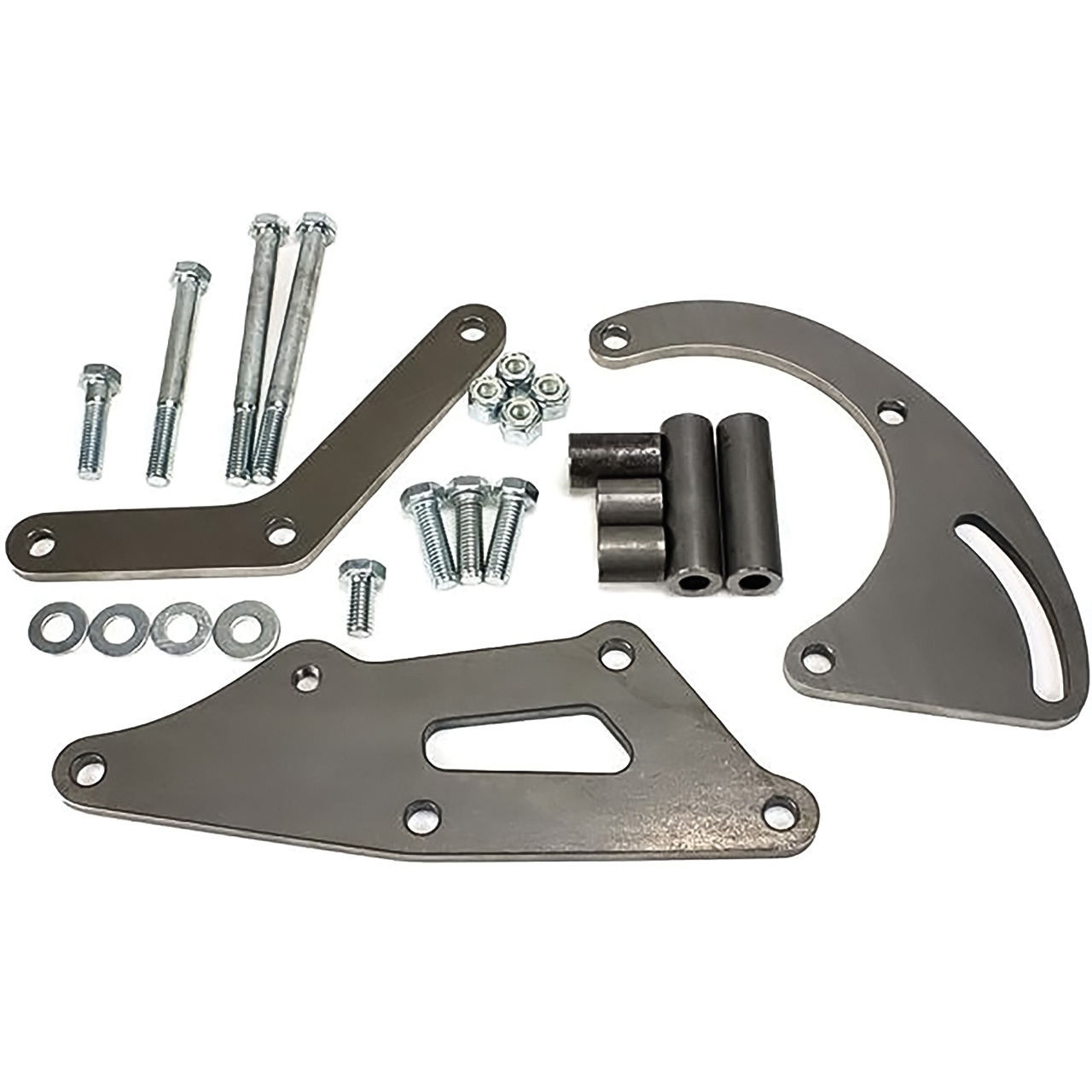 Sanden Style 508 AC Compressor Bracket; Small Block Chevy; w/ Long Water Pump; RH, Passenger Side