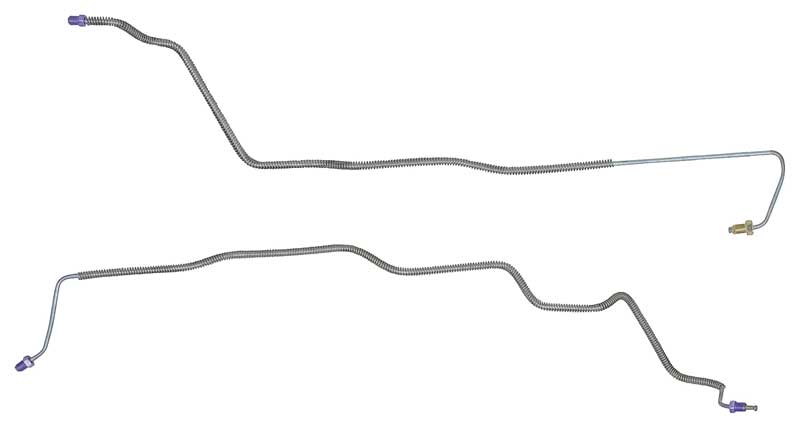 Power Stop 94-96 Chevrolet Impala Front & Rear SS Braided Brake Hose Kit main image 1