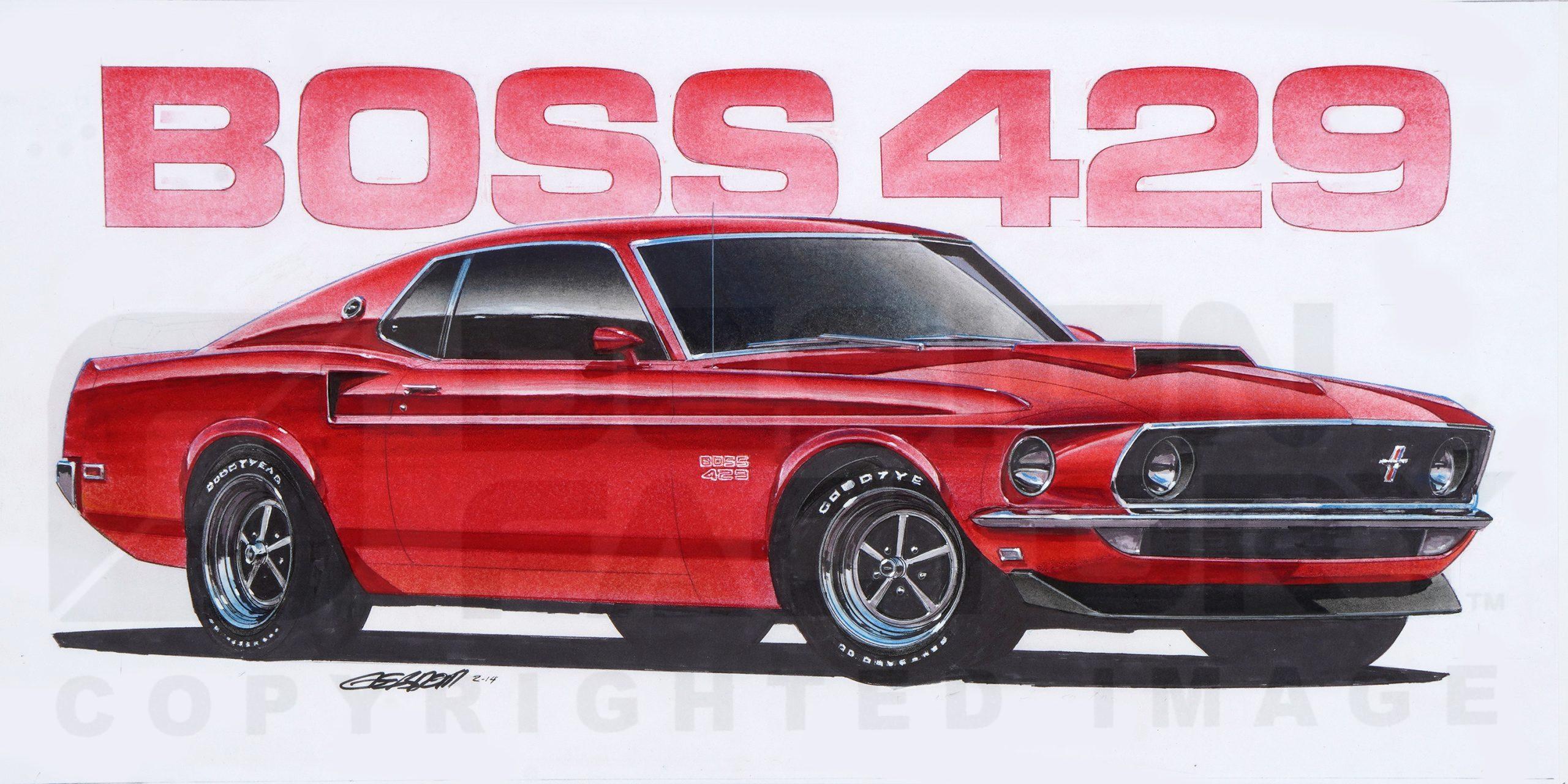 1969 All Makes All Models Parts | DF69BOSS429 | 1969 Ford Mustang