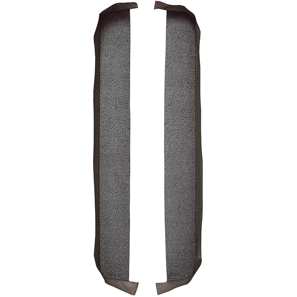 1964-72 GTO, Chevelle, Gran Sport; 2-Door; Die-Cut Door Panel Carpet Set; Loop w/ Vinyl Trim; Charcoal