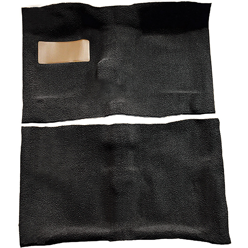 1964-67 Chevrolet El Camino; 4-Speed; Complete Molded Carpet Set; Loop; Mass-Backing; Black