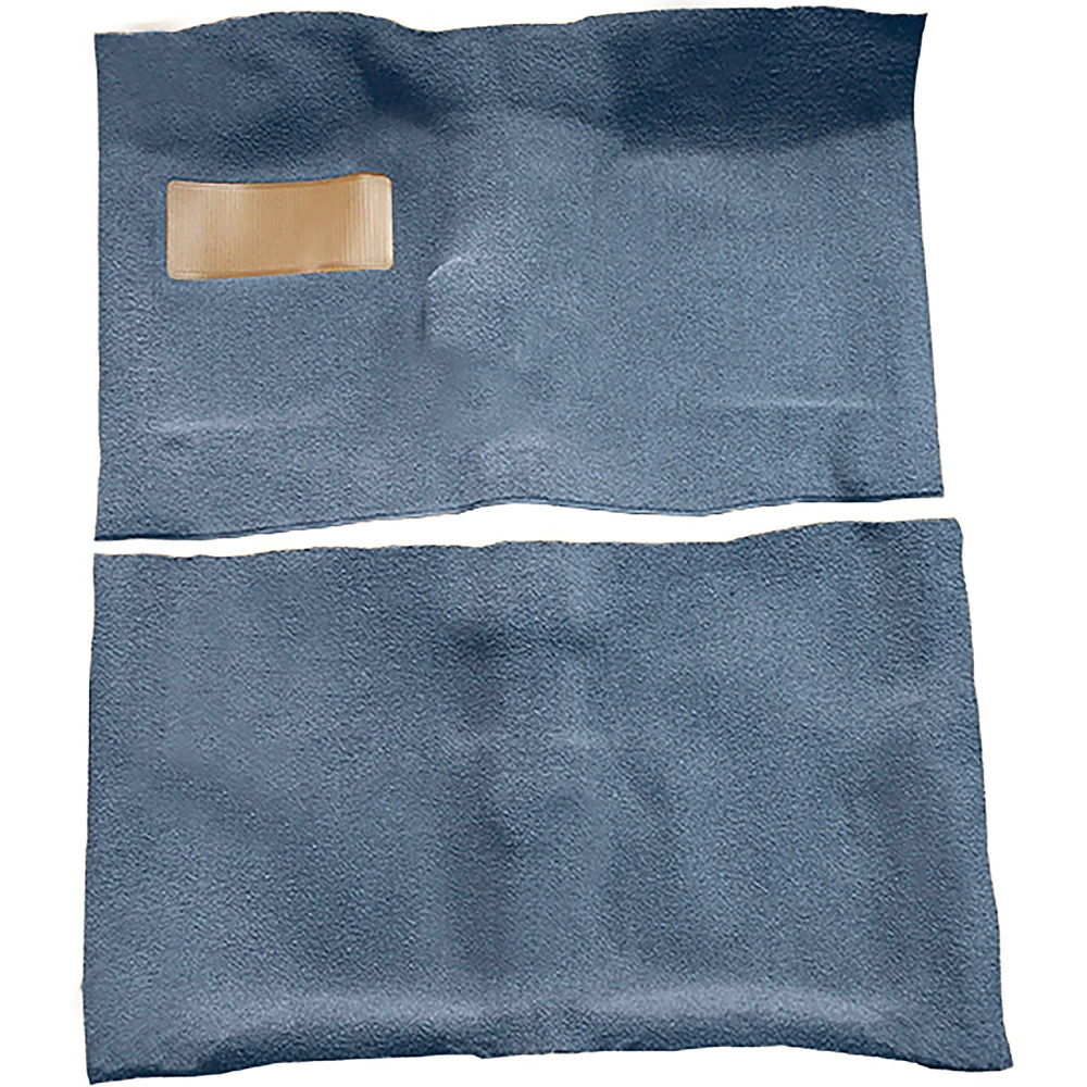 1964-67 Chevrolet El Camino; 4-Speed; Complete Molded Carpet Set; Loop; Mass-Backing; Medium Blue