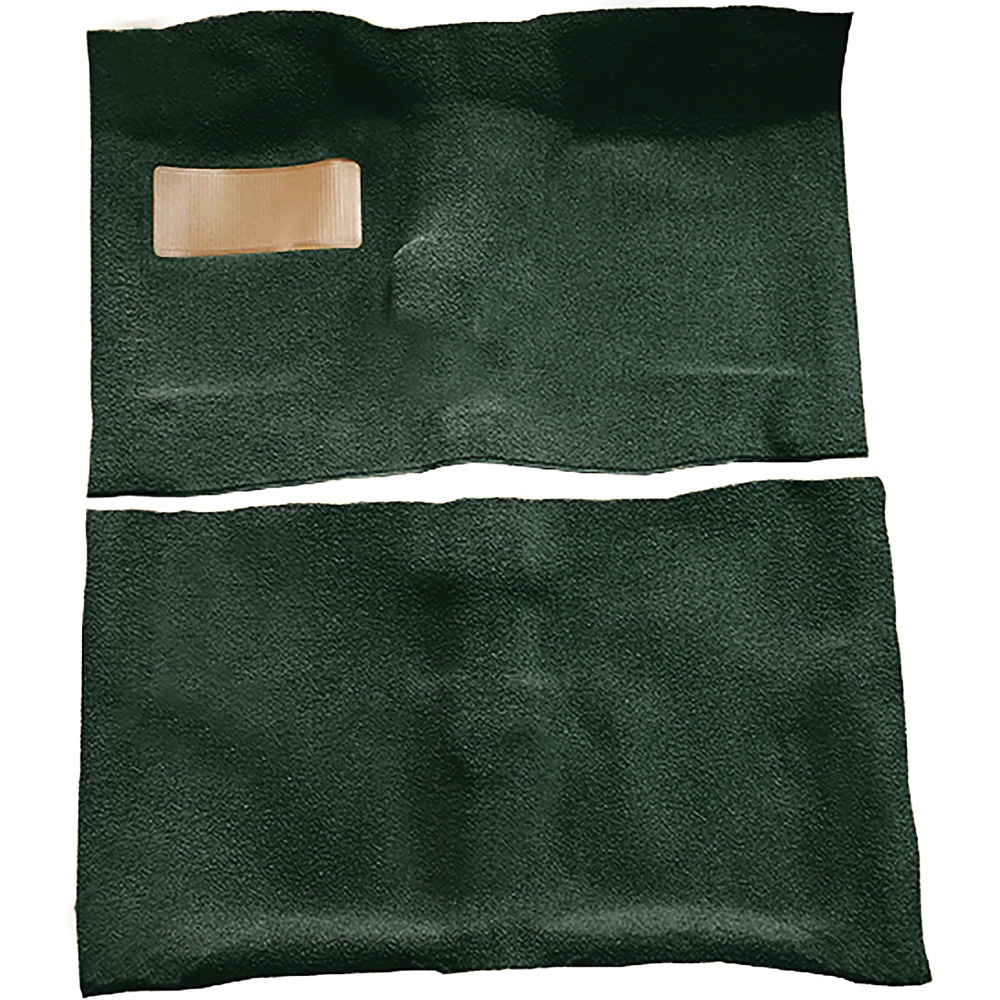 1964-67 Chevrolet El Camino; 4-Speed; Complete Molded Carpet Set; Loop; Mass-Backing; Dark Green