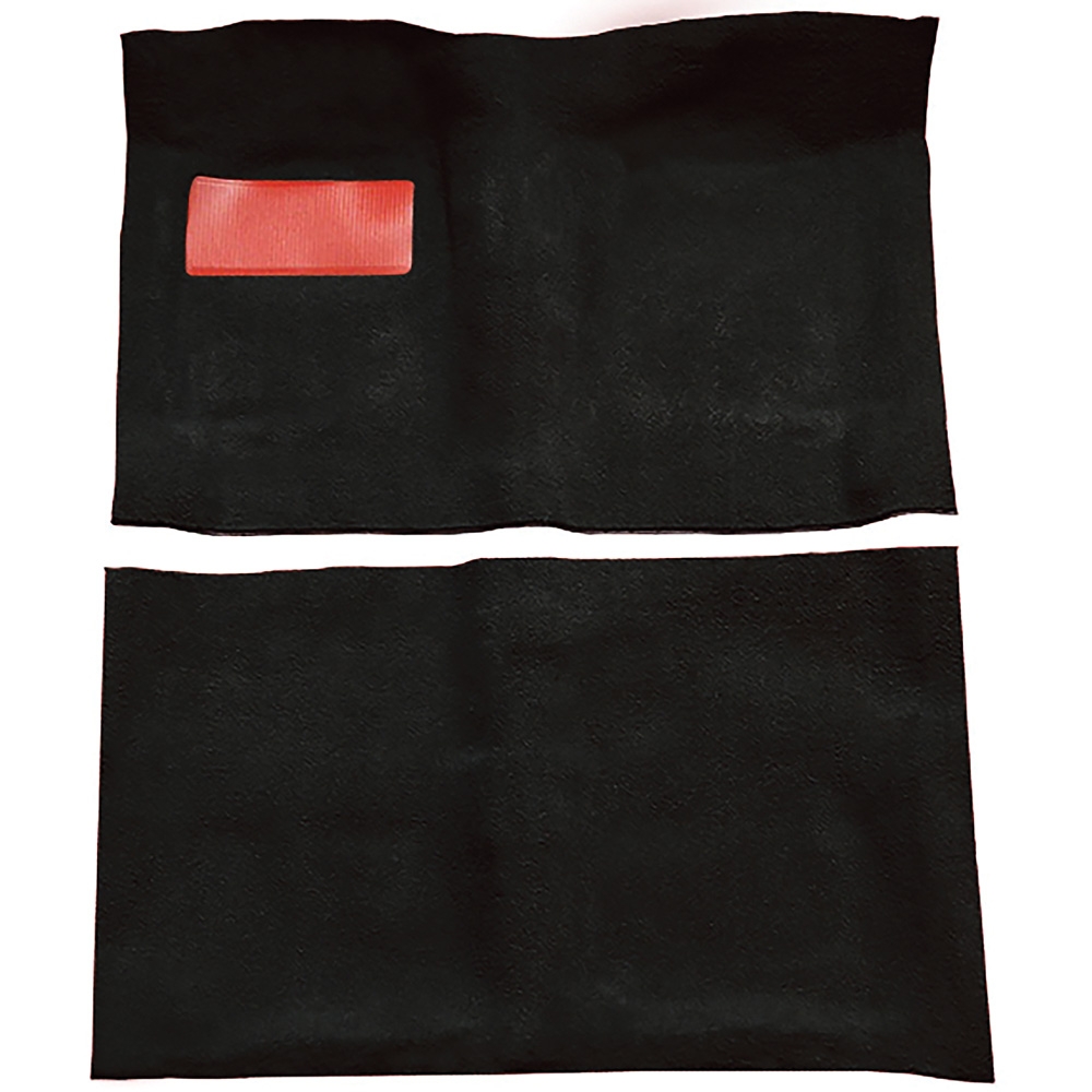 1964-67 Chevrolet El Camino; 4-Speed or Automatic; Complete Molded Carpet Set; Loop; Mass-Backing; Black