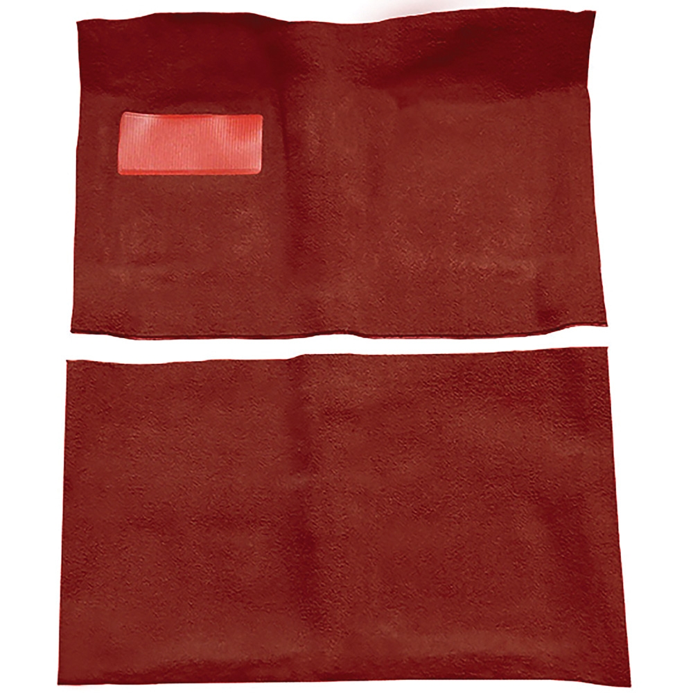 1964-67 Chevrolet El Camino; 4-Speed or Automatic; Complete Molded Carpet Set; Loop; Mass-Backing; Red