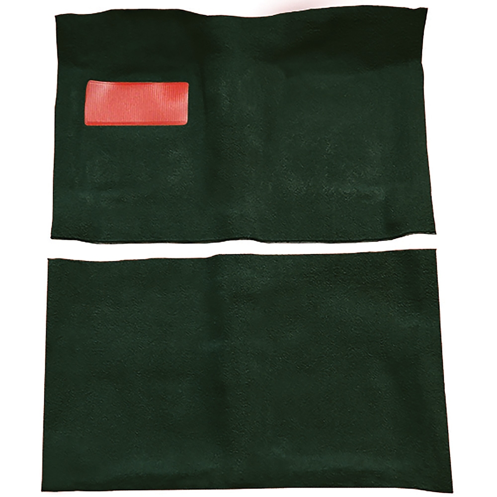 1964-67 Chevrolet El Camino; 4-Speed or Automatic; Complete Molded Carpet Set; Loop; Mass-Backing; Dark Green