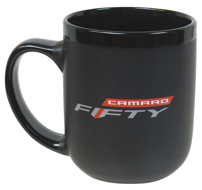1967-2017 All Makes All Models Parts | GF841 | Camaro Fifty Coffee Mug -  Black | Classic Industries
