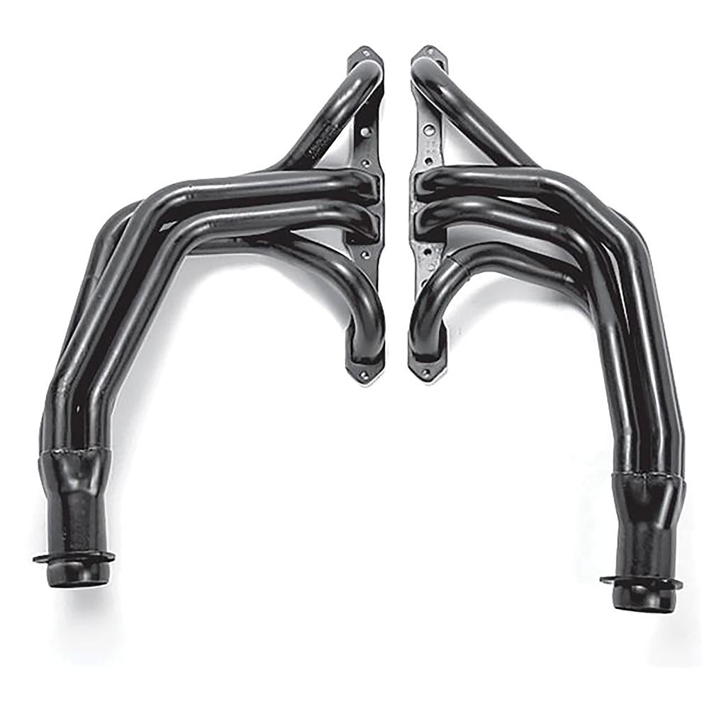 1974-84 Dodge Truck, Ramcharger; 361-440 cid V8; 4WD; Hedman Hedders Standard Full Length Headers; 1-3/4 in. Tube; 3 in. Collector; Black Maxx Coating