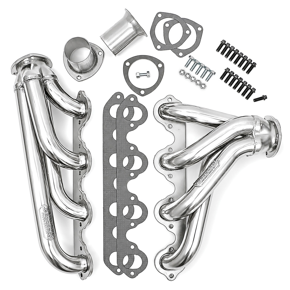 1986-96 F-Series Truck/Bronco; 351W/5.8L SBF; Hedman Standard 1-1/2 Shorty Smog/AIR Headers; Black Maxx Ceramic