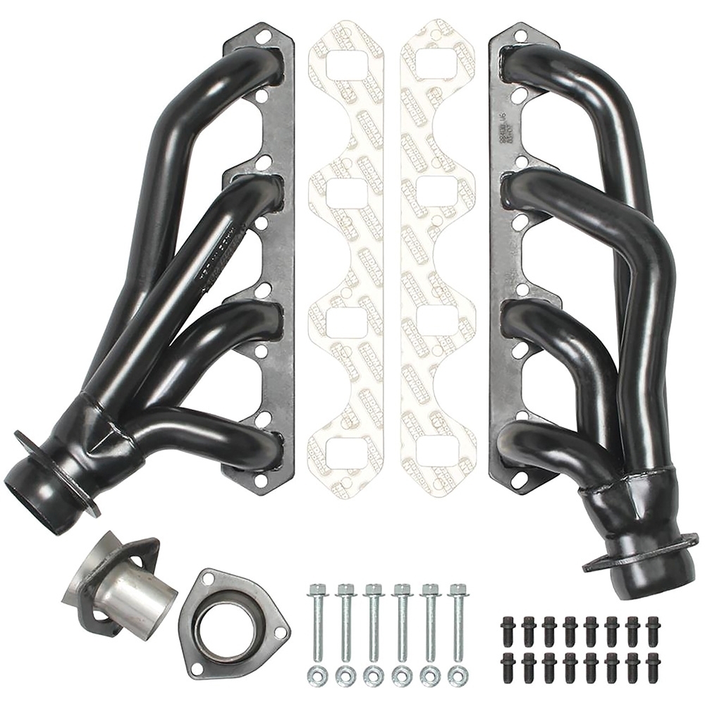 1986-96 F-Series Truck/Bronco; 302/5.0L SBF; Hedman Standard 1-1/2 Shorty Smog Headers; Black Maxx Ceramic