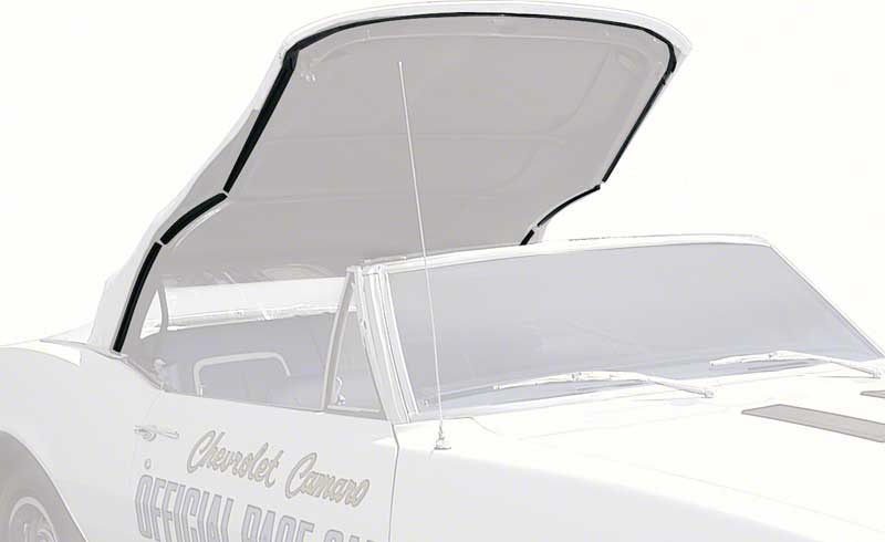 Camaro Convertible Top, With Fixed Plastic Window, 1967-1969