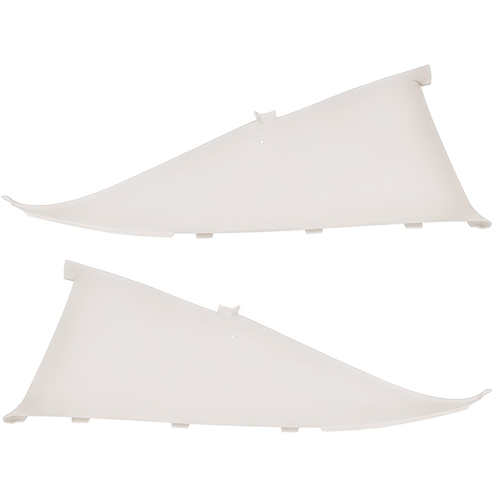 1973 Camaro / Firebird Inner Rear Sail Panels with Molded Style Headliner; White- Pair