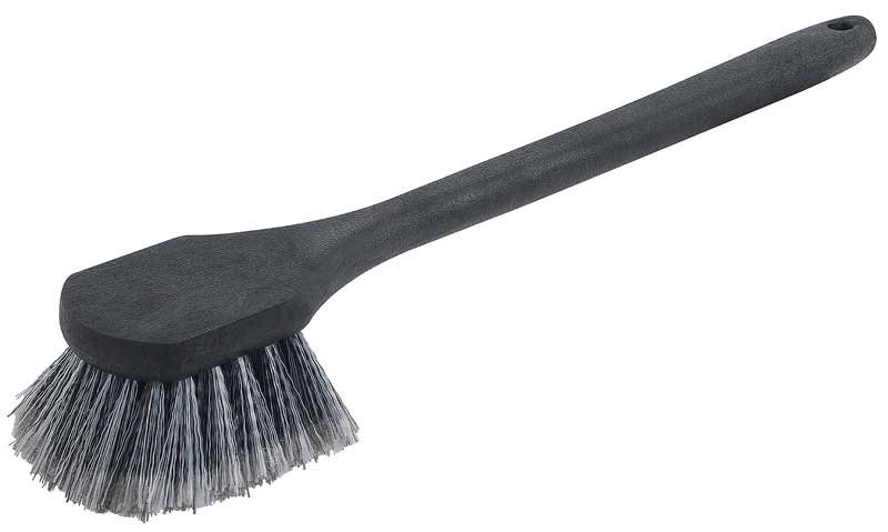 18 Inch Long Handle Soft Bristle Wash Brush - Grey