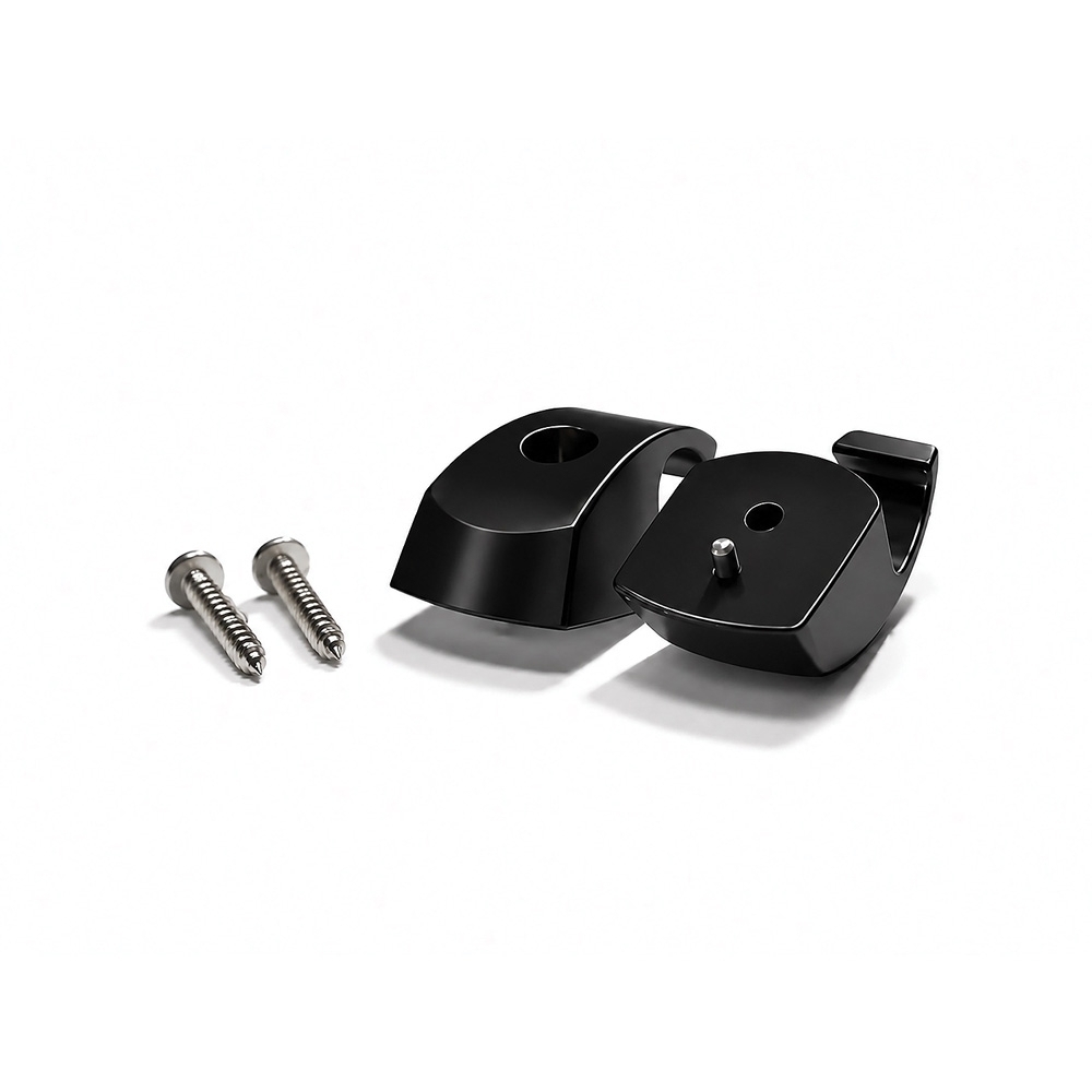 Chevy | GMC 1988-1994 Billet OBS Coat Hook - Pair - Black Anodized Finish