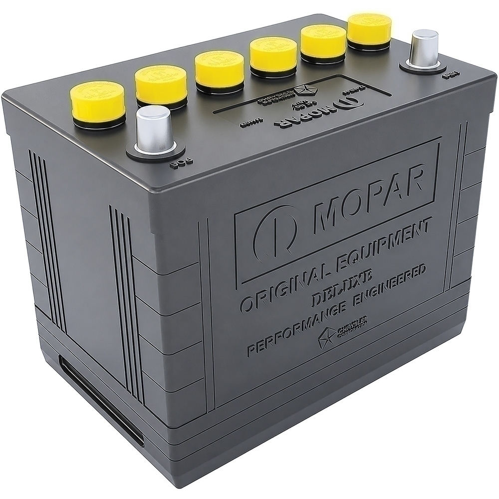 1965-74 Chrysler; Group 24 Collector Series 12 Volt LTO Battery; 69AH, 700 CrankingAmps; Yellow Cap