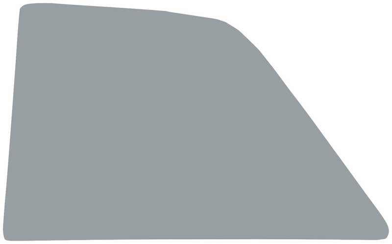 1966-67 Chevy II / Nova 2 Door Sedan Quarter Window Glass Smoke Gray Tinted - LH Or RH