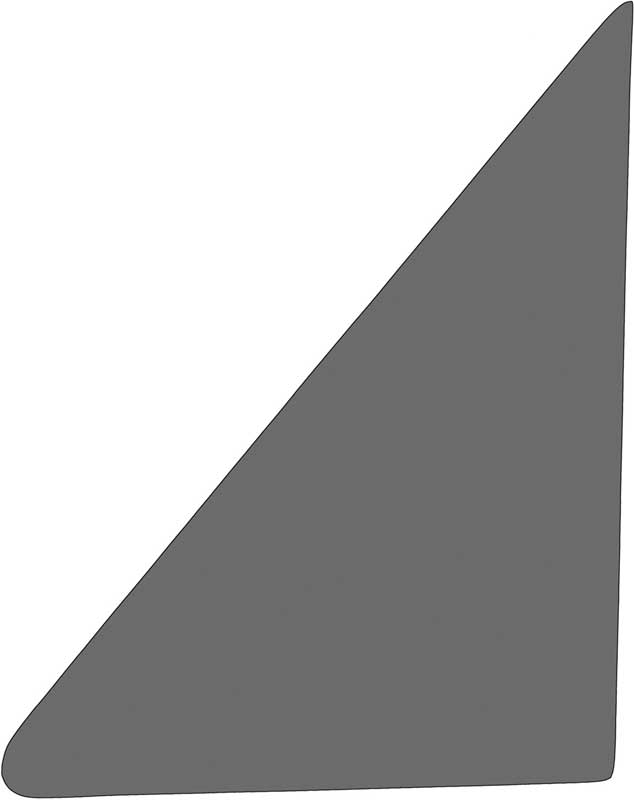 1962-67 Chevy II / Nova; 2 Door Hardtop/Convertible/Sedan; Vent Glass; LH Or RH; Smoke Gray