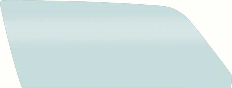 1973-74 Nova, Apollo, Omega, Ventura; Front Door Window Glass; 2 Door, Coupe & Hatchback; Light Green Tint; RH Passenger Side