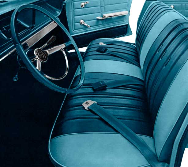 1966 1967 Chevy Impala CONVERTIBLE RUBBER TRUNK MAT Aqua