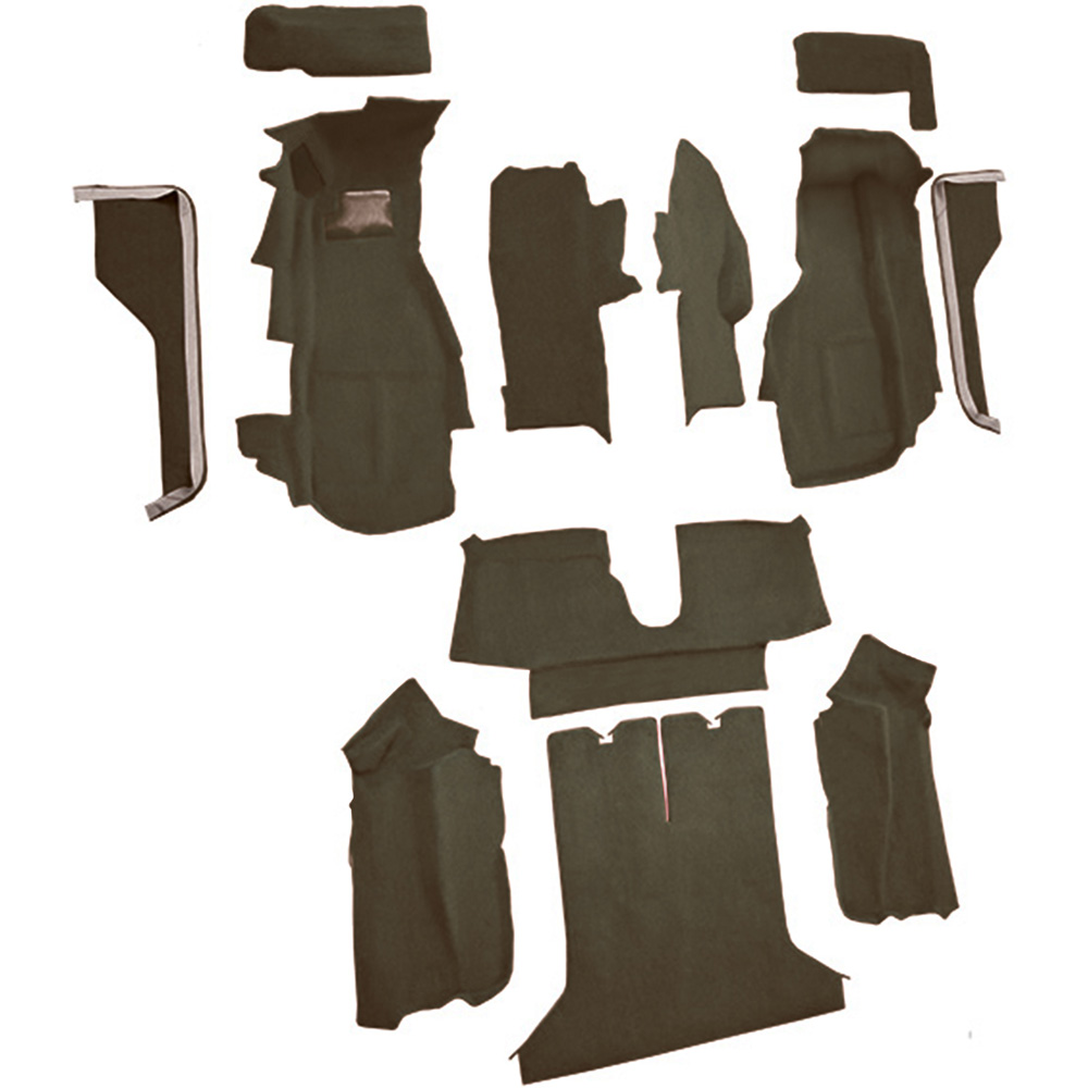 Acc Flooring ACC Complete Die-Cut Jute Carpet Kit – Direct Fit For 1968-1977 Chevrolet Corvette Flooring Corvette Carpet