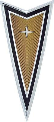 1977-81 Firebird; Arrowhead Emblem; Front Bumper Nose Panel Emblem ; Gold