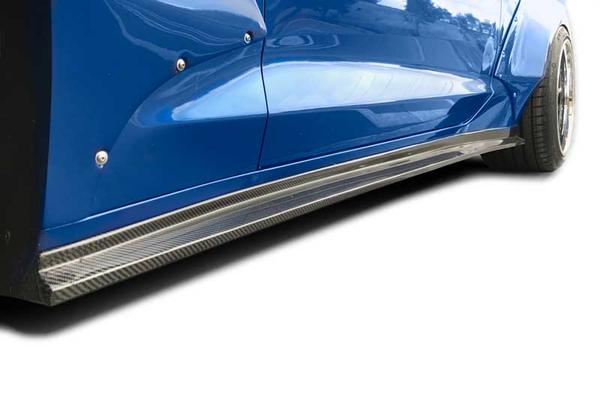 2016-23 Camaro; Carbon Creations Carbon Fiber Grid Side Splitter Set; 6 Pieces