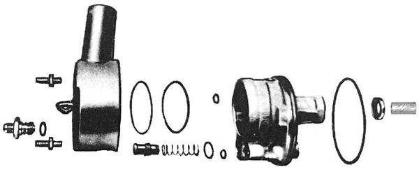 1962-2002 GM & Mopar; Saginaw Power Steering Pump Reservoir Installation Kit; Standard Finish