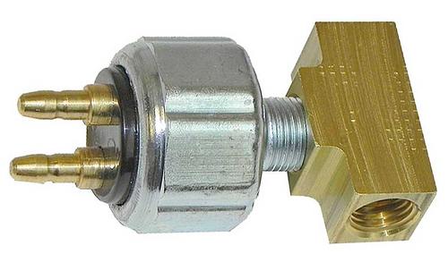 1939-64 Ford Brake Switch With Brass Tee for 3/16 Brake Line