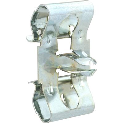 1934-85 GM; Brake & Fuel To Frame Clip; Factory Push-In Style; Bright Silver Zinc Plated