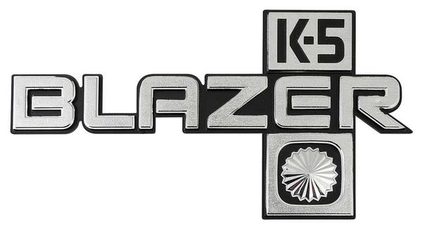 1981-88 Chevy Blazer; K5 BLAZER Front Fender Emblem Set; Pair