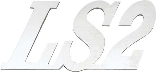 LS-2 Emblem; Polished Stainless Steel Custom; Adhesive-Backed; Universal Fit