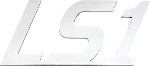 LS1 Emblem; Polished Stainless Steel; Adhesive-Backed; Universal Fit