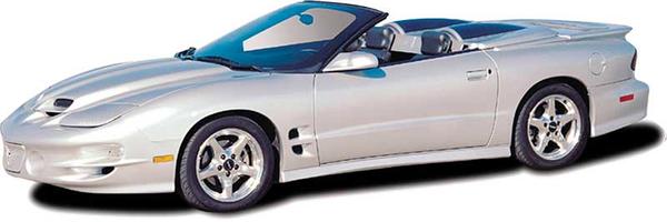 1994-2002 Camaro, Firebird; Convertible; Tonneau Cover; with ABS Style Inlays; Fiberglass